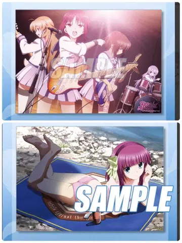제비뽑기당 Angel Beats! 클리어 포스터 유리 가르데모