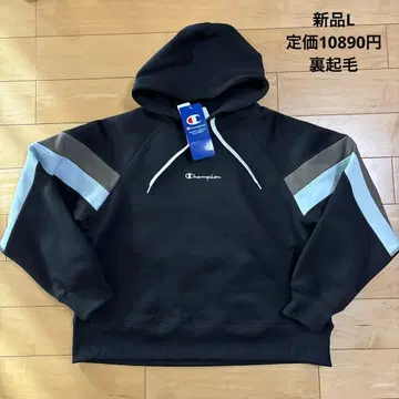 새상품 챔피온 트레이닝복 맨투맨 후드티 L 블랙 속기모