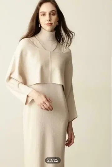 PINKY & DIANNE 레이어드 니트 셋업 원피스