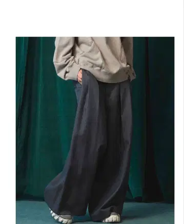 MAISONSPECIAL 배기 와이드 팬츠