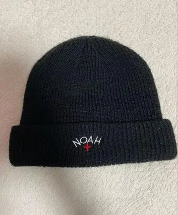 NOAH 블랙 니트 모자