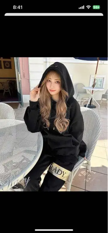 Rady 블랙 셋업 M 사이즈