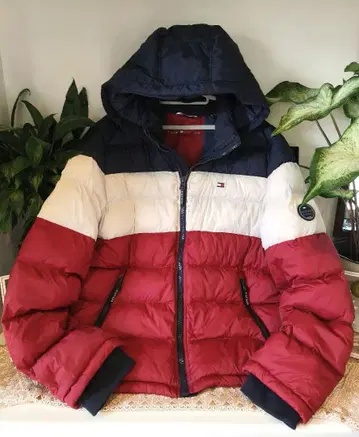 타미힐피거 다운 자켓 남성용 L 충전솜