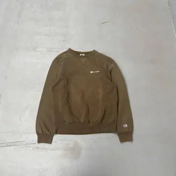 90s Champion USA제 페이드 맨투맨 트레이닝복 카키