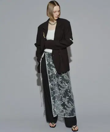 Yae Flower spangle 랩스커트