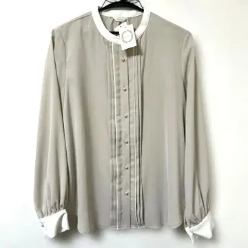 베이지 긴팔 블라우스 프리 사이즈