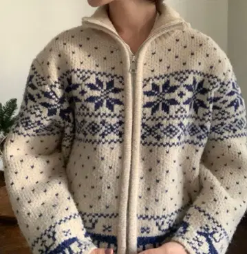 nugu 한국 노르딕 니트 가디건