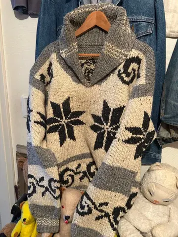 카우친 캐나다 눈꽃 루돌프 무늬