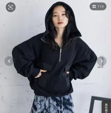 [ JEANASIS ] 포켓 아노락 후디 블랙