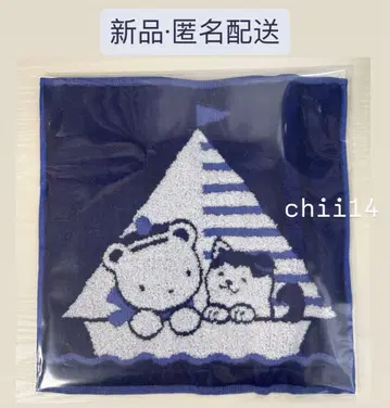 새상품 파미리아 타월 손수건 하치코 파랑