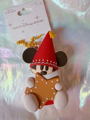 디즈니 크리스마스 리루린린 백참 케이스 포함