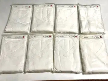 유니클로 면100% V넥 티셔츠 묶음 8장 새상품 오694