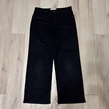 Edwin C17 와이드 데님 팬츠 31 블랙 깔끔한