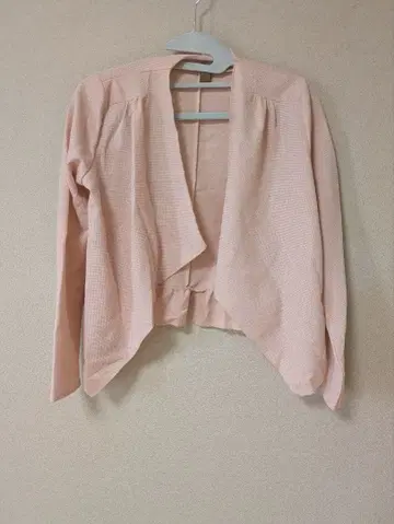 핑크 노카라 자켓