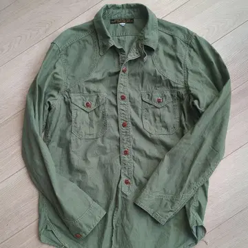 Freewheelers 몽탁 셔츠 올리브