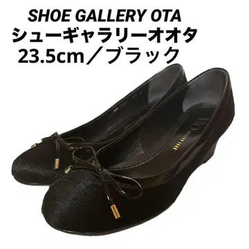 SHOE GALLERY OTA 펌프스 블랙 37 사이즈 23.5 스웨이드