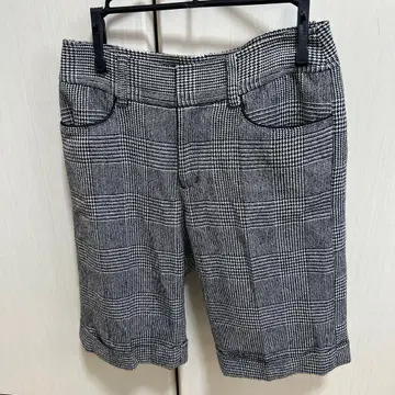 CRACKSTEP 체크 무늬 하프 팬츠 사이즈 0