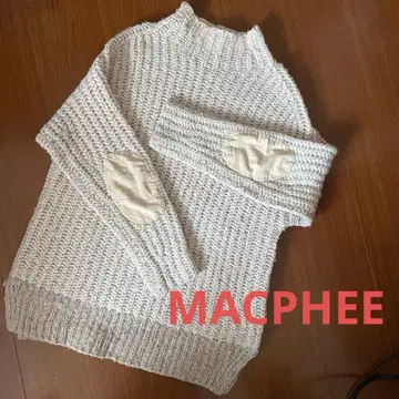 MACPHEE 알파카 혼방 자크 니트 S 사이즈
