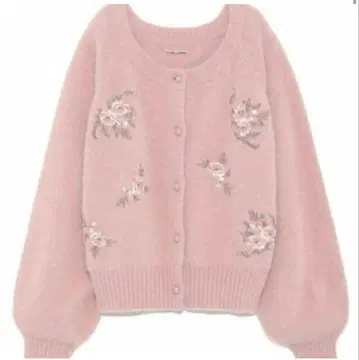 꽃무늬 자수 Snidel 자수 가디건