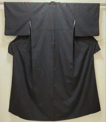 순수 실크 마루몬 시오자와 오리 기모노 (751)