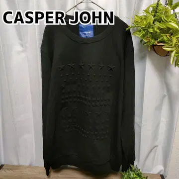 미사용 캐스퍼 존 트레이닝복 블랙 엠보싱 스타 별 엠보 M