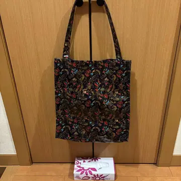 레어 싱가포르 항공 바틱 케바야 토트백 대용량 에나멜