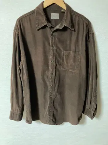 ST. JOHN'S BAY 브라운 코듀로이 셔츠