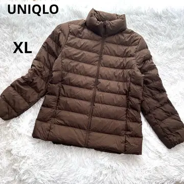 유니클로 울트라 라이트 다운 자켓 다크 브라운 XL 여성용 브라운