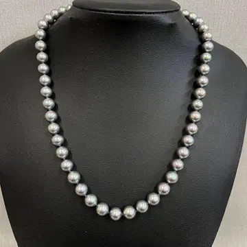 [ H ] 레어 MAJORICA 마죠리카 펄 목걸이 SILVER 각인