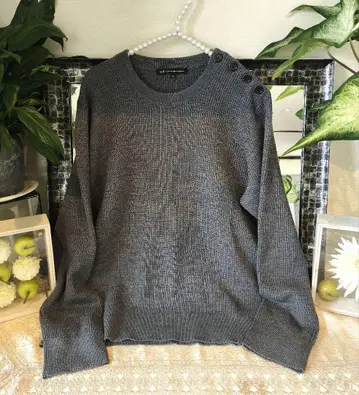 23구 와플 니트 그레이 사이즈 48