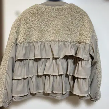 FELLINI 프릴 보아 자켓 베이지