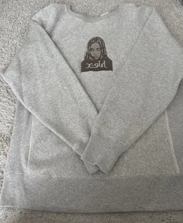 x-girl Champion 그레이 맨투맨