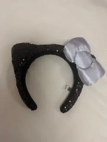 유니버셜 USJ 키티 머리띠 스팽글 블랙
