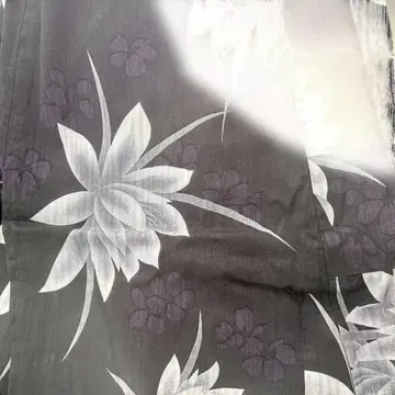 블랙 꽃무늬 유카타 3개 세트