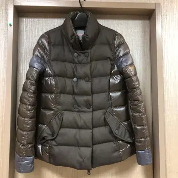 듀베티카 브라운 더블 브레스트 다운 자켓