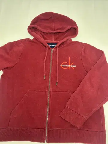 Calvin Klein Jeans 버건디 후드티