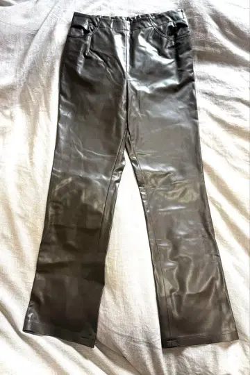 저널 스탠다드 인조 가죽 팬츠 브라운 일본제