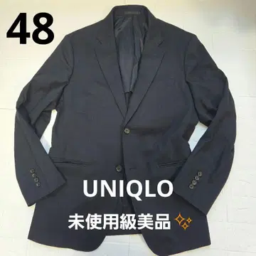 미사용급 새상품급 유니클로 스트레치 울 슬림 자켓 네이비 48 L 상당
