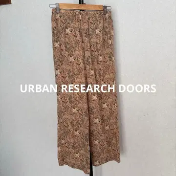 URBAN RESEARCH DOORS 꽃무늬 와이드 팬츠