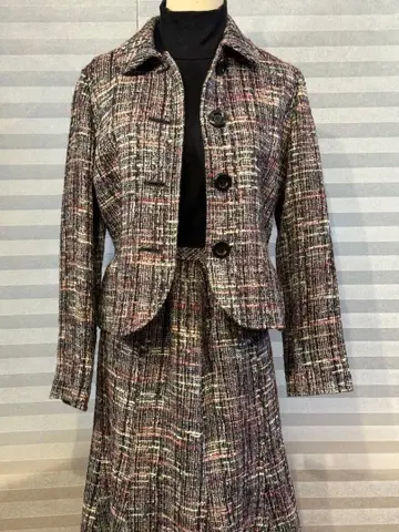 레리안 트위드 자켓과 스커트 세트