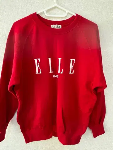 ELLE 엘르 빈티지 로고 맨투맨 프랑스 트레이닝복 5R