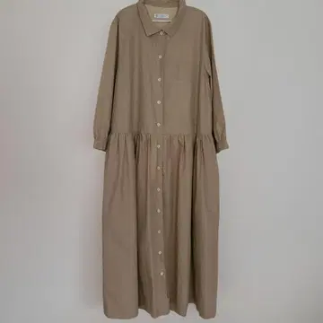 애프터눈 티 면 100% 롱 원피스