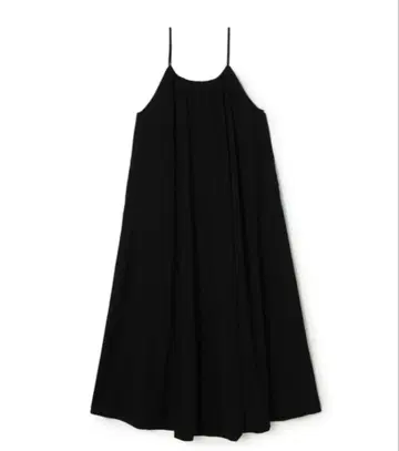 CABaN 큐프라 폴리에스테르 저지 개더 원피스 S 블랙