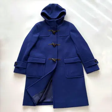 새상품급 그린 라벨 릴랙싱 더플 코트 로얄 블루 울 42