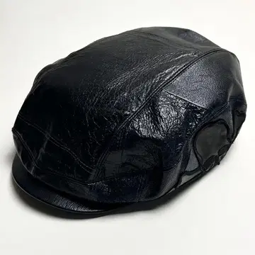 [ 새상품급 ] ROEN/로엔/가죽 헌팅 캡/헌팅 캡/블랙스컬