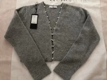 Rene 캐시미어 볼레로 36 그레이 새상품