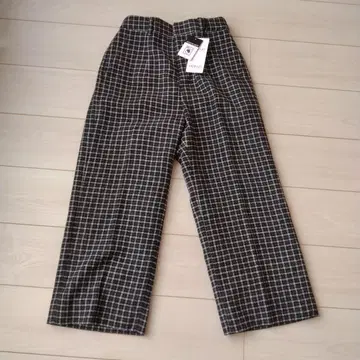 INDIVI 체크 무늬 가우초 팬츠