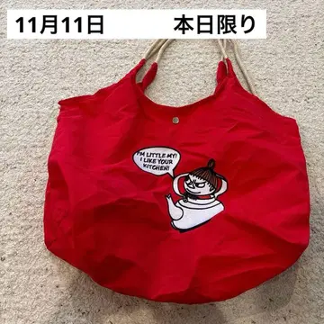 무민 리틀미 백 자수 숄더백 새상품 레드 2WAY 인기