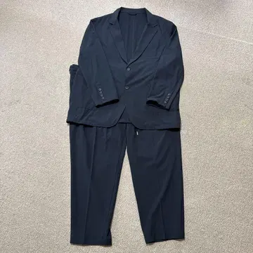 블랙 캐주얼 수트 싱글 버튼 5L