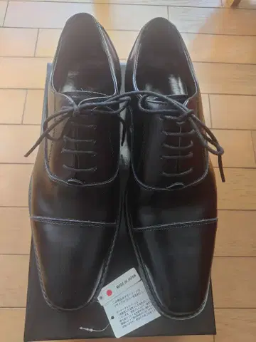 TAKA-Q 천연 가죽 일본제 비즈니스 슈즈 25.5cmBLK